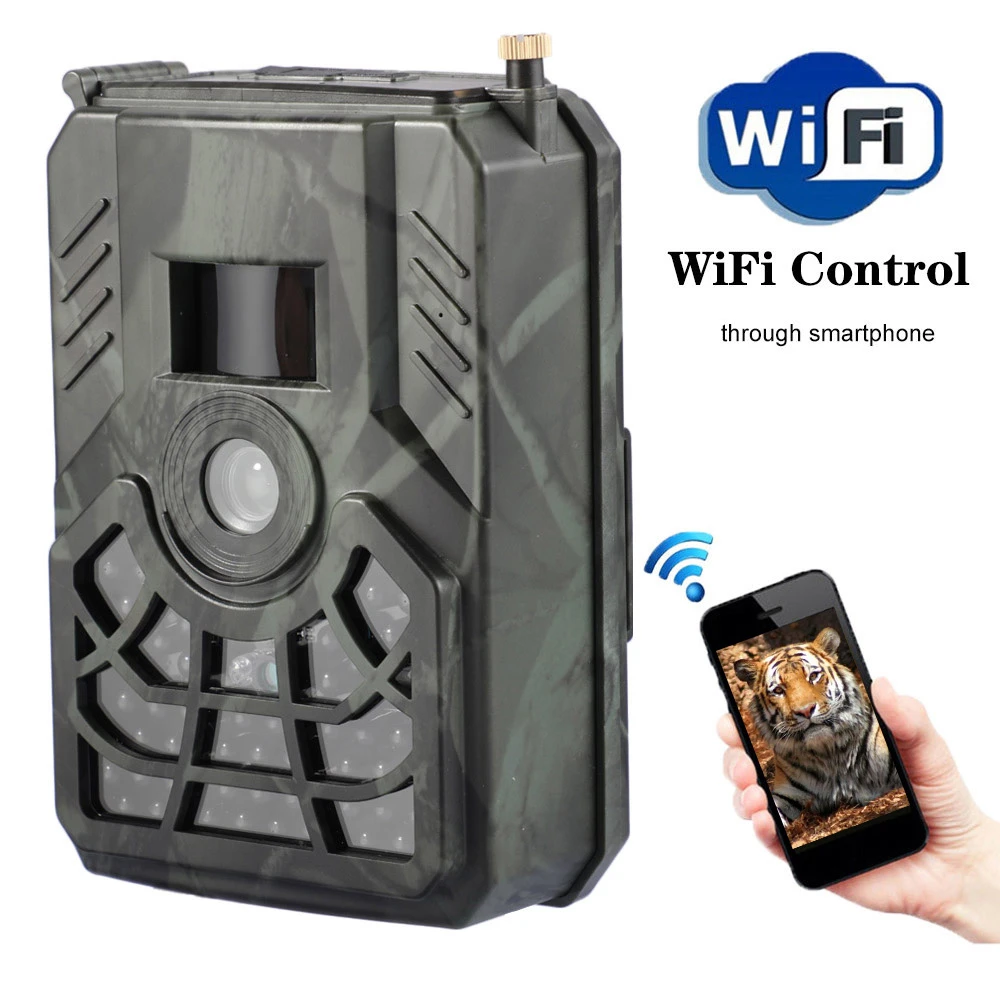Pr300c Wifi Hunting Camera 24mp Wildlife Trail Camera Pir Infrared Night Vision Wireless App