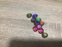 10 unids/lote Nuevo vidrio Snap mezclados, hermosa flor de algodón patrón exótico de cristal de 18mm botones para DIY, brazalete pulsera