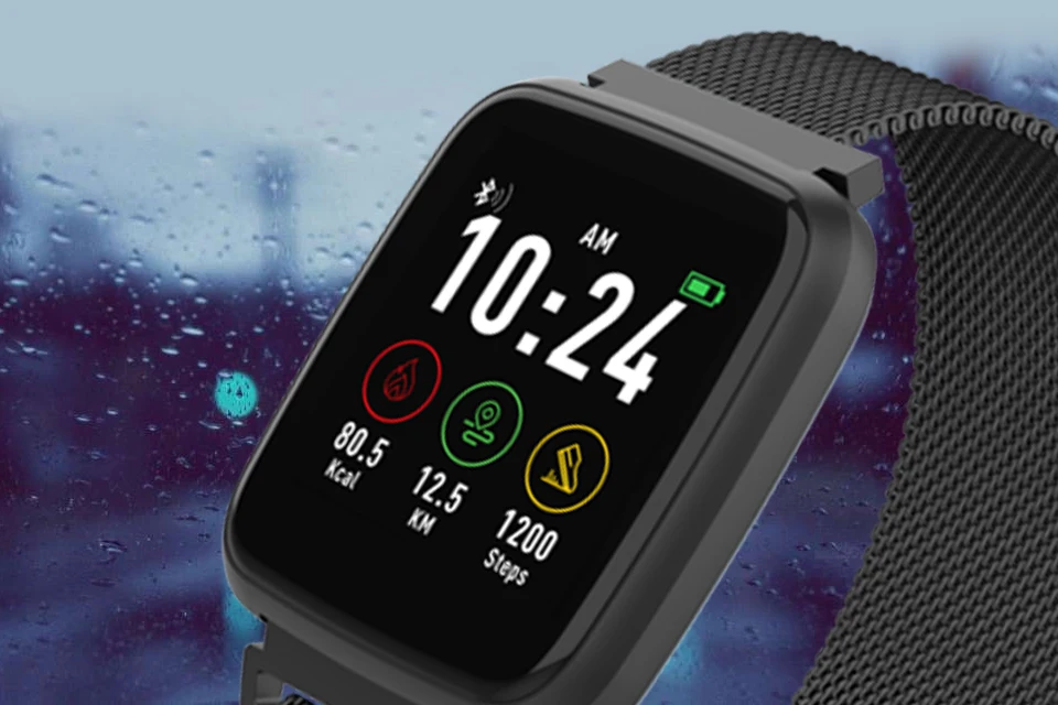Умные часы KREZ BLUEZ/1.3"/цветной экран/пульсометр/контроль сна/мультиспорт/удалённое фото/музыка/уведомления/корпус: металл