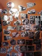 Pegatina de cómic de Horror para monopatín, adhesivo impermeable de Anime japonés Tomie, para equipaje y portátil, color blanco y negro, 10/21/49/50/56 Uds.