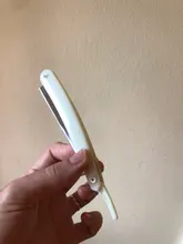 Afeitadora Manual profesional de borde recto, maquinilla de afeitar afilada de acero inoxidable, afeitadora plegable con cuchilla, herramienta de afeitar recta