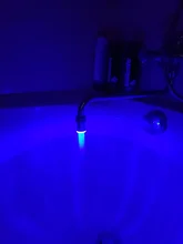 ZhangJi LED grifo de luz boquilla grifo RGB Color parpadeante temperatura grifo aireador ahorro de agua cocina accesorios de baño