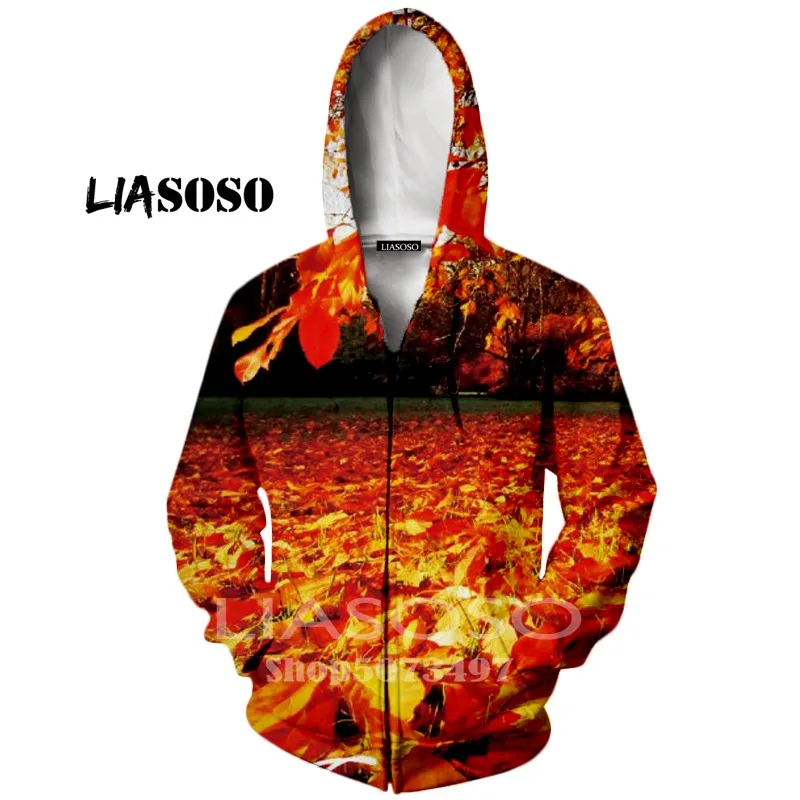 Liasoso, новинка, мужские толстовки, 3d принт, мертвые листья, дерево рок, повседневный спортивный дизайн, Осень-зима, длинный рукав, кардиган с капюшоном