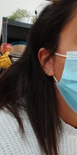 Pendientes de plata de ley 925 con Circonia cúbica para mujer, pequeños y redondos, aretes de oro, Piercing de compromiso para boda, regalo de joyería