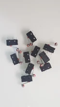 Mini Interruptor de Límite Micro palanca con rodillo de bisagra, 10 Uds.