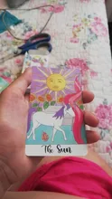 Cartas de Tarot de unicornio de cristal, guía, adivinación, Destino, Juego de mesa, 78 cartas/juegos