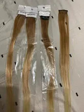 AOSI-extensiones de cabello sintético para mujer y niña, mechones de pelo largo, liso, de colores, con pinza de una pieza, color rosa arcoíris