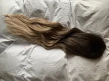 EASIHAIR-pelucas onduladas de cuerpo largo para mujer cabello sintético degradado, negro, marrón, Rubio, Cosplay, parte media Natural, resistente al calor