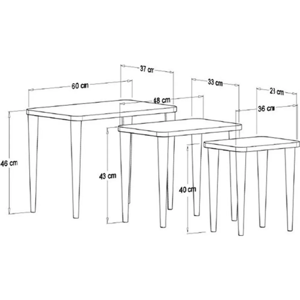 Сделано в Турции 3 шт. журнальные столы Белый Мини современный Практичный Прочный чайные столы гостиная зигон деревянные аксессуары для дома
