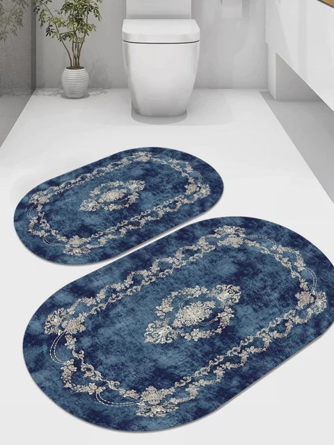 Alfombrilla de baño de secado rápido para el hogar, tapete de