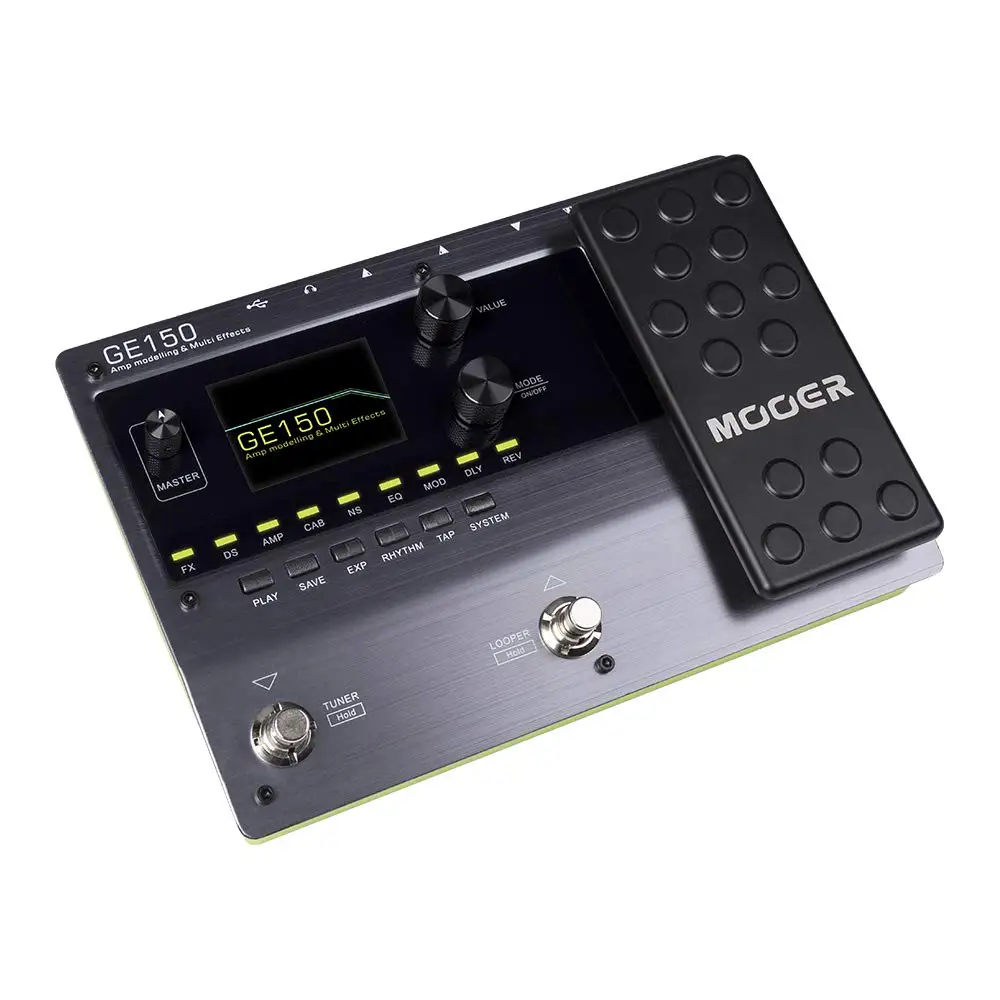 MOOER GE150 цифровой ламповый усилитель моделирование мульти процессор эффектов для гитары педаль петля эффект Музыкальные инструменты гитарные части