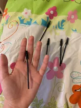 MEISHENJIE-brochas de maquillaje desechables para pestañas, varitas de rímel con mango de diamante, herramientas de extensión de pestañas, 5-50 Uds.