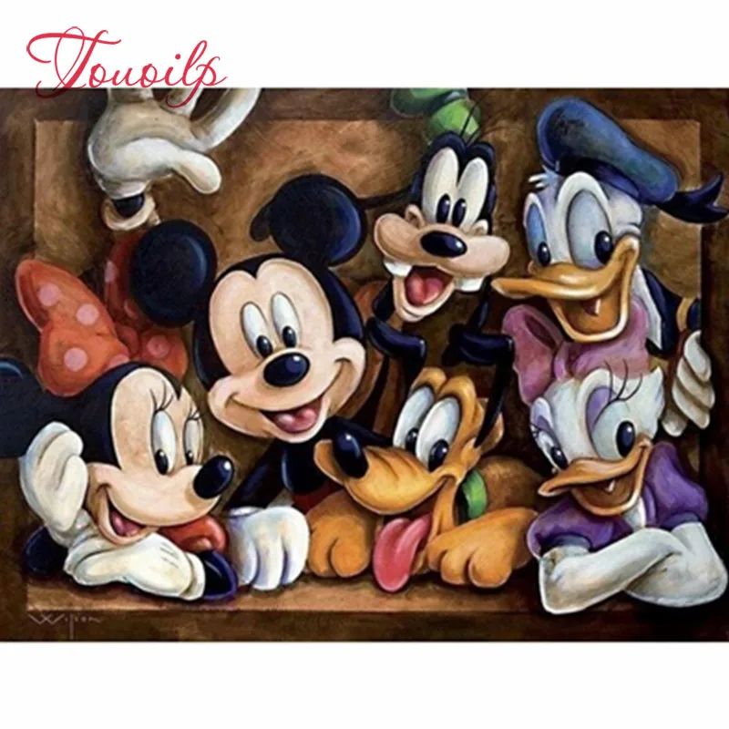 

Full Square Diamond 5D DIY Diamond Painting Mickey 3D Embroidery Cross Stitch Rhinestone Mosaic Wall Decoration