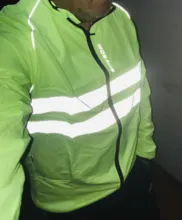 WOSAWE-Chaqueta de ciclismo ultraligera reflectante para hombre, cazadora larga impermeable a prueba de viento para carretera, ideal para bicicleta de montaña MTB, paraviento