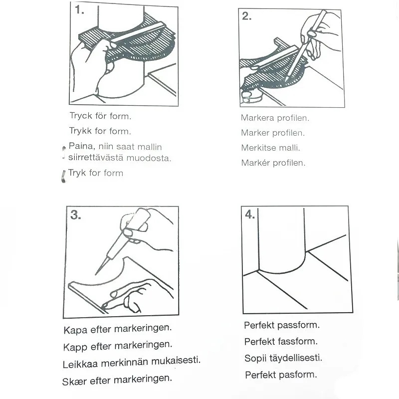 Контурный профиль Калибр Дубликатор плотник инструменты измерения формы неправильной мастер точные разрезы