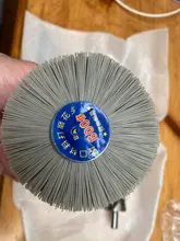 Thuja-cabezal abrasivo de nailon para pulir, cepillo resistente al desgaste, para relieve de raíz de madera, Redwood