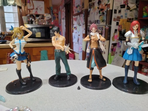 Collections Anime Figure Jouets Fairy Tail Figurine Statues 4pcs 15cm 