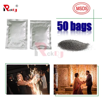 

50 Bags Ti Powder Material For Cold Spark Machine Fountain Fireworks In Wedding MSDS Powder Certification