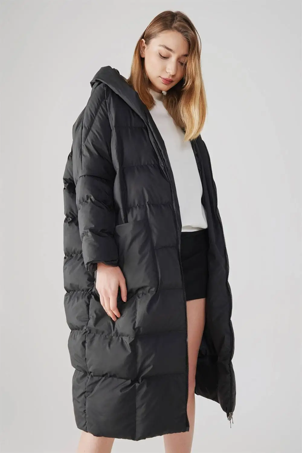 2020 Hooded Women Winter Jacket Coat Plus Size 38