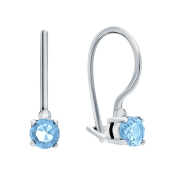 

Silver earrings with cubic zirconium sunlight sample 925