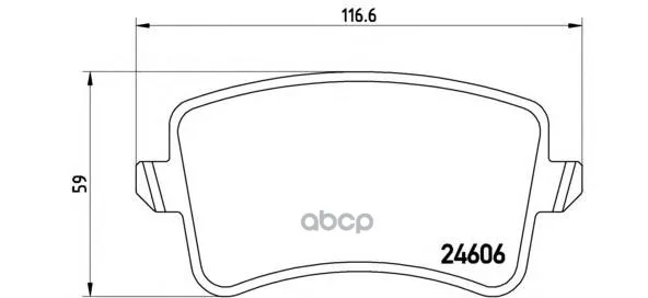 Колодки Тормозные Дисковые Brembo P85099 Brembo арт. P85099