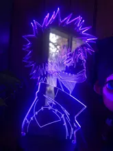 Led-Light 3d-Lamp Bedroom Decor Gift Manga Acrylic Academia Cool Dabi Anime Colorful