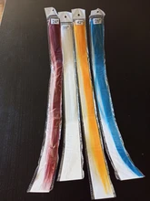 Alileader-extensiones de cabello con Clip para mujer, extensiones de cabello liso con degradado, de alta temperatura, 57 colores