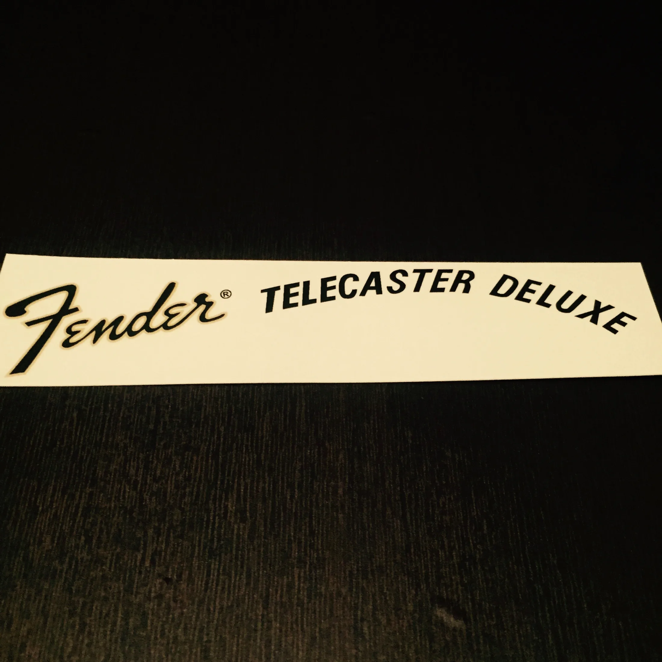 Наклейка-декаль на голову грифа гитары &quotFender Telecaster Deluxe 1972-1976&quot Guitar Sticker | Спорт и