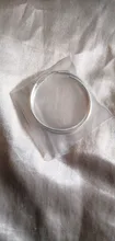 DOTEFFIL de Plata de Ley 925 Plata Lisa 50mm pendientes de aro grandes para las mujeres boda joyería para fiesta de compromiso