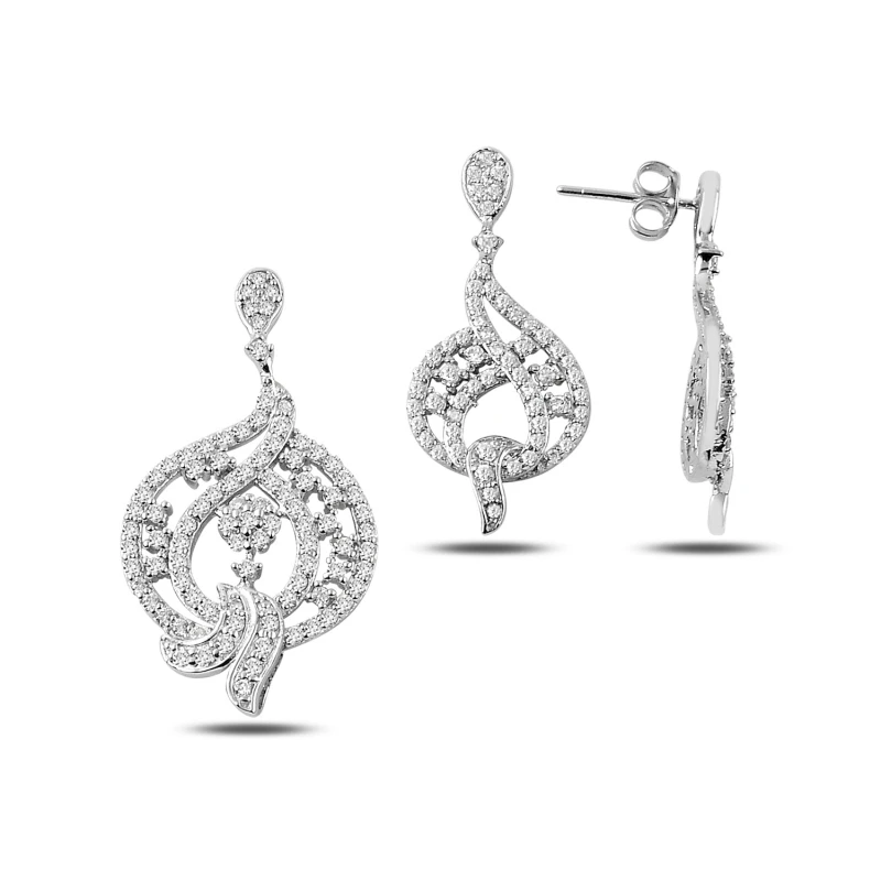 

Silver 925 Sterling Zircon Cubic Zirconia Set