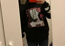 Hoodies Fashion Sweatshirts Hisoka Anime Harajuku Hunter-X-Hunter Casual Women New