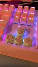 Cat-Paws-Pad Keyboard-Keycaps Mx-Switches Artisan Cherry Kitty Paw Customized Silicone