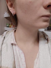 ANENJERY 925 de plata esterlina Simple circón de una sola fila pendientes para las mujeres brincos oorbellen pendientes de botón pendientes S-E14