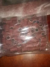 100 Uds 80 /120/180 para bandas de limado de manicura Gel eliminador de esmalte herramienta accesorio para máquina de clavos eléctrica taladro clavo Bits