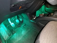 Tira de luces LED RGB para decoración de coche, luz de ambiente Interior con USB, Control remoto inalámbrico de música, múltiples modos