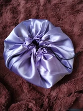 Reversible Satin Hat Bonnet Hair-Caps Head-Cover Hair-Styling-Accessories Curly Adjust