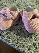 Zapatos de punto con lazo para bebé, calzado de algodón para recién nacido, primeros pasos, suela suave antideslizante, para primavera y otoño