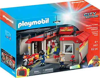 

Playmobil 5663 firehouse portable briefcase