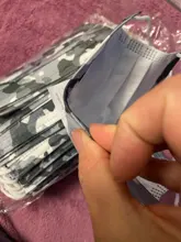 Mascarilla desechable no tejida de 3 capas, máscara de camuflaje para la boca, 10/50/100 Uds.