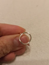 Jisensp joyería minimalista anillos geométricos de plata para mujeres anillo de dedo del corazón triangular redondo ajustable