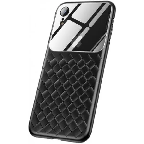 Чехол Baseus Glass& Weaving Case For iP XR 6.1inch WIAPIPH61-BL01(Черный