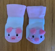 Calcetines para bebés antideslizantes de algodón, medias para niños y niñas con diseño de muñecos con cascabel