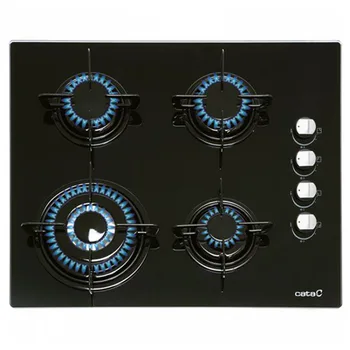 

Gas Hob Cata CIB6031BK (60 cm) Black (4 Stoves)