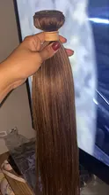 Hueso recto Highligh mechones con cierre brasileño extensiones de pelo ondulado mechones con cierre extensiones de cabello humano mechones con cierre cabello Remy