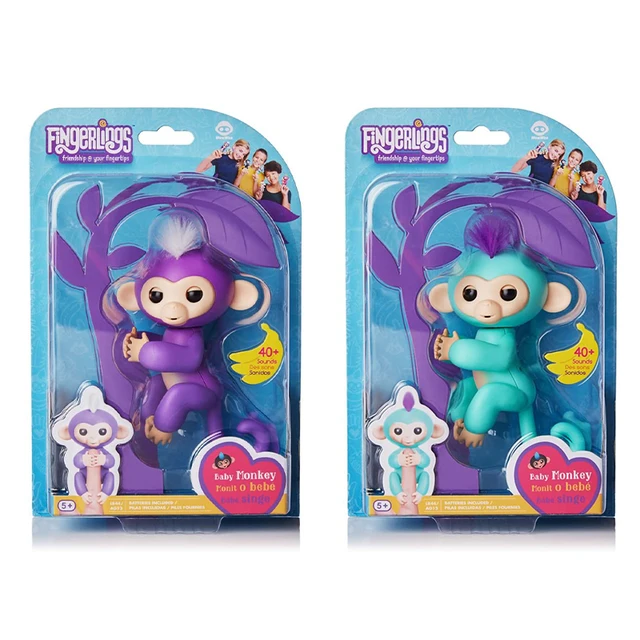 Finger Monkey Action Figure Fingertip Monkey Electronic Pets Smart Pet Interactive Toy For Children Gift Toys for Girl 3