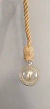 Pendant-Lights Hanging-Lamp Hemp-Rope Attic Vintage Industrial-E27 Retro Living-Room/bar