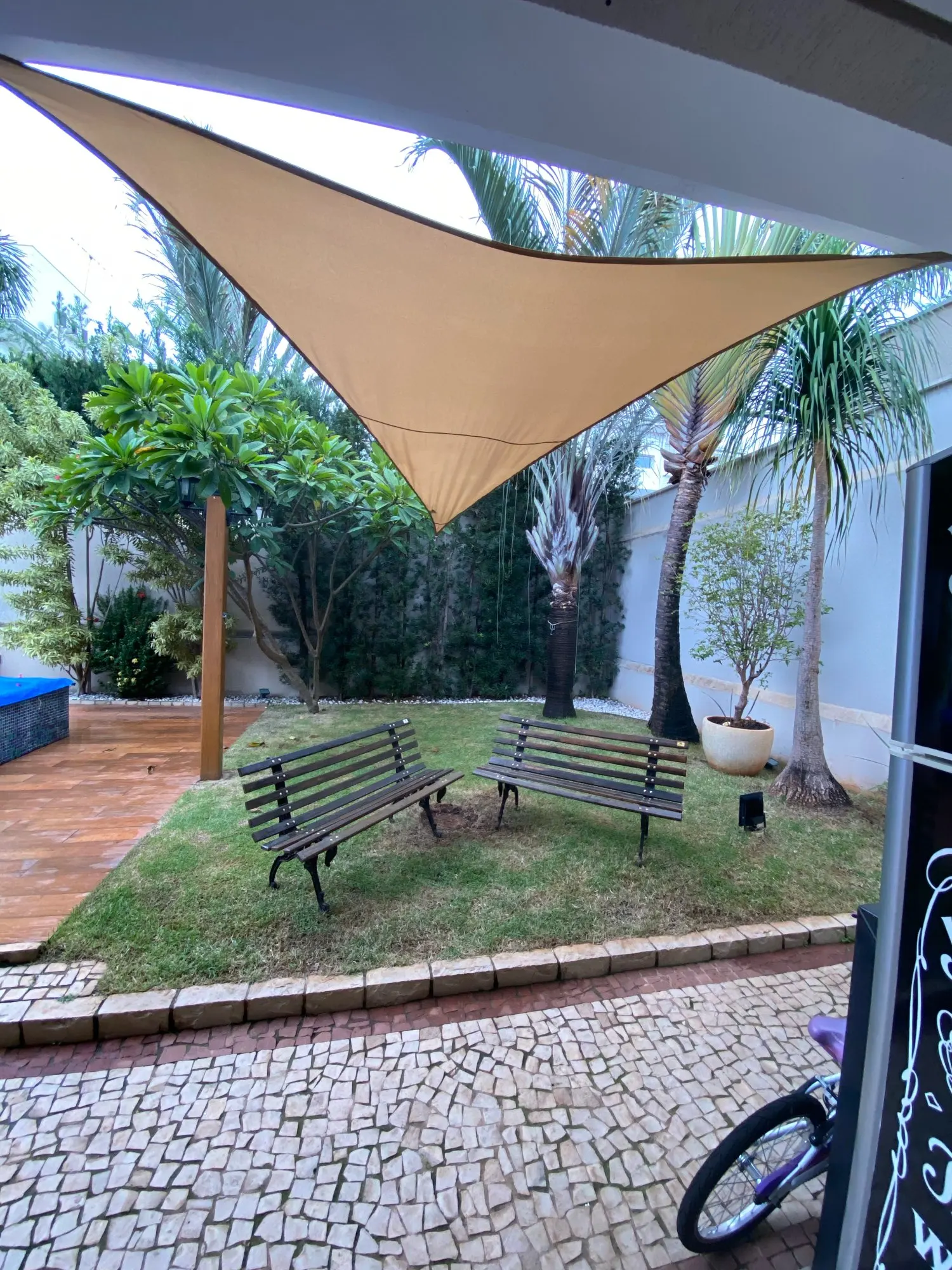 swimming pool shade sails on 2 3 3 6 5m Heavy Shade Sail Sun Canopy Cover Outdoor Trilateral Garden Yard Awnings Waterproof Car Sunshade Cloth Summer Buy Cheap In An Online Store With Delivery Price Comparison Specifications Photos And Customer