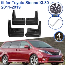 for Toyota Sienna XL30 2011 2012 2013 2014 2015 2016 2017 2018 2019 Mudflaps Mudguards Splash Guards Mud Flap Fenders 4Pcs Parts