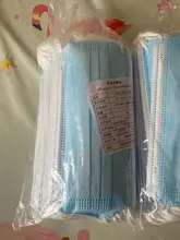 Mascarilla médica desechable no tejida, máscara quirúrgica de 3 capas con filtro, transpirable, antipolvo