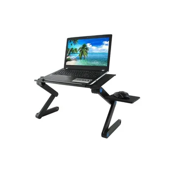 

Laptop table stand height adjustable USB cooling pad mouse black bed Couch